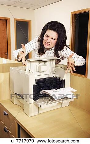 Stock Image - Frustrated woman. Fotosearch