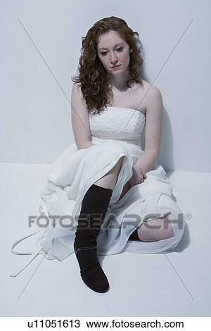Sad bride View Large Photo Image Stock Image - Sad bride. Fotosearch
