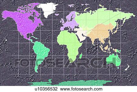 World Map Illustration View Large Photo Image Stock Image - World Map Illustration. Fotosearch