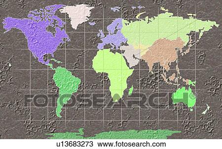 World Map Illustration View Large Photo Image Stock Image - World Map Illustration. Fotosearch