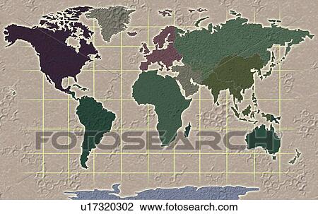 World Map Illustration View Large Photo Image Stock Image - World Map Illustration. Fotosearch