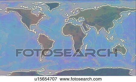 World Map Illustration View Large Photo Image Stock Photo - World Map Illustration. Fotosearch