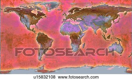 World Map Illustration View Large Photo Image Stock Photo - World Map Illustration. Fotosearch