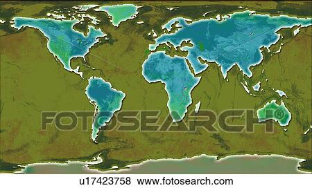 Stock Photo - World Map Illustration. Fotosearch
