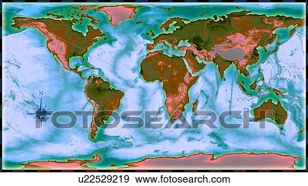 World Map Illustration View Large Photo Image Stock Photo - World Map Illustration. Fotosearch