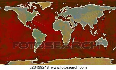 World Map Illustration View Large Photo Image Stock Photo - World Map Illustration. Fotosearch