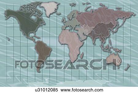 Stock Photography - World Map Illustration. Fotosearch