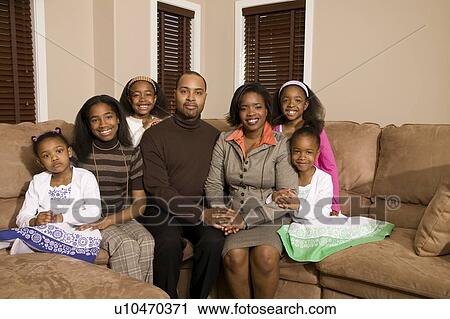 Stock Image - A family portrait. Fotosearch