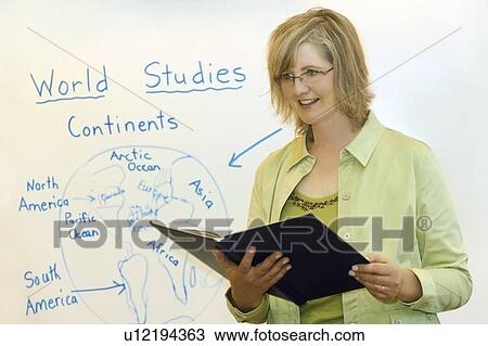 Stock Image - A teacher. Fotosearch