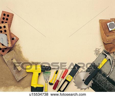 Border of tools View Large Photo Image Stock Photo - Border of tools. Fotosearch