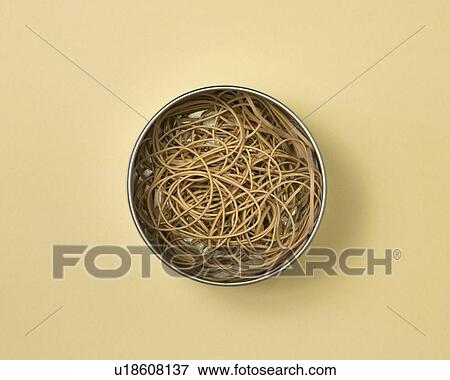 Bowl of rubber bands View Large Photo Image Stock Photo - Bowl of rubber bands. Fotosearch
