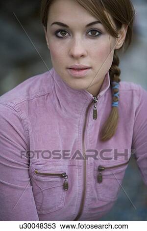 Stock Image - Female portrait. Fotosearch