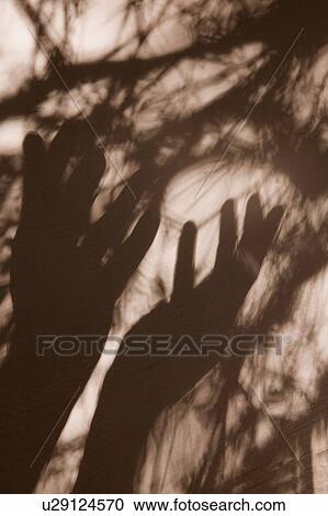 Stock Image - Hands raised. Fotosearch