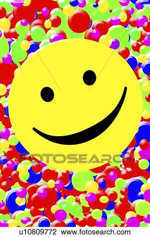 Stock Image - Happy face. Fotosearch
