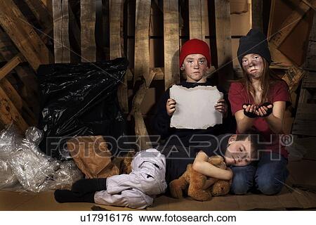 Impoverished children View Large Photo Image Stock Photograph - Impoverished children. Fotosearch
