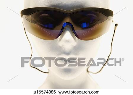 Stock Photograph - Mannequin wearing sunglasses. Fotosearch