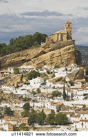 Stock Image - Moorish Castle at Montefrío in Spain. Fotosearch