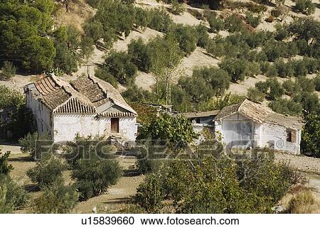 Old Farmhouse and Outbuildings in Andalucia, Spain. View Large Photo Image Stock Image - Old Farmhouse and Outbuildings in Andalucia, Spain. . Fotosearch