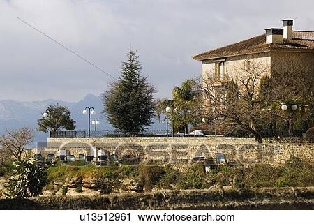 Parador de Ronda in Málaga, Spain View Large Photo Image Stock Image - Parador de Ronda in Málaga, Spain. Fotosearch