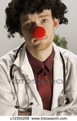 Sad clown doctor View Large Photo Image Stock Photo - Sad clown doctor. Fotosearch