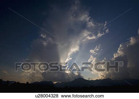 Scenic sunset clouds View Large Photo Image Stock Photo - Scenic sunset clouds. Fotosearch