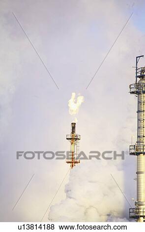 Stock Photo - Smoke stacks. Fotosearch