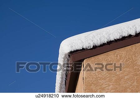 Snow On Rooftop View Large Photo Image Stock Image - Snow On Rooftop. Fotosearch