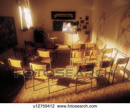 Sun-filled sunday school room View Large Photo Image Stock Image - Sun-filled sunday school room. Fotosearch