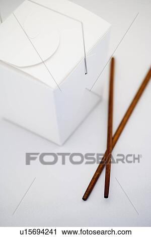 Take-out box and chopsticks View Large Photo Image Stock Image - Take-out box and chopsticks. Fotosearch