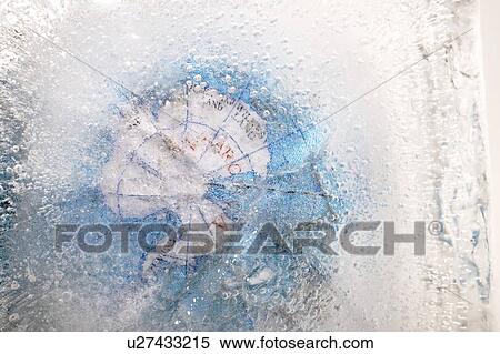 Top of the globe completely covered with ice View Large Photo Image Stock Photography - Top of the globe completely covered with ice. Fotosearch