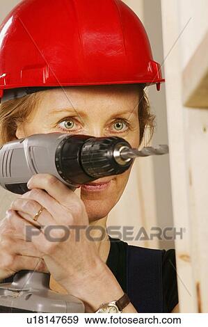 Stock Photo - Tradeswoman. Fotosearch