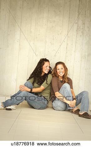 Twin sisters View Large Photo Image Stock Photo - Twin sisters. Fotosearch