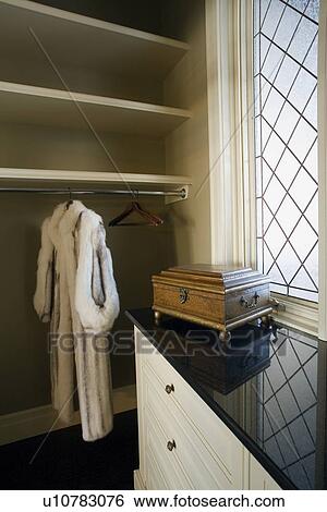 Walk-in closet View Large Photo Image Stock Photograph - Walk-in closet. Fotosearch