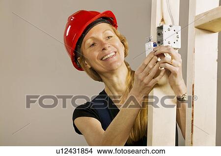 Picture - Woman at work. Fotosearch