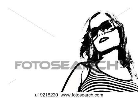 Woman in sunglasses View Large Photo Image Stock Image - Woman in sunglasses. Fotosearch
