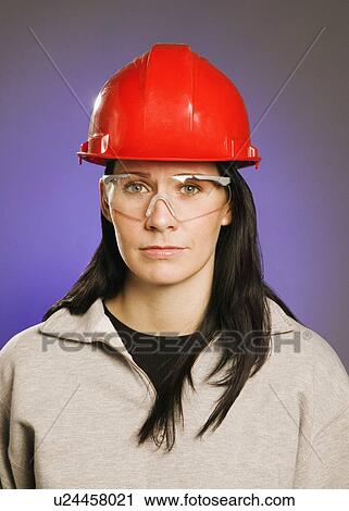Stock Image - Woman in trades. Fotosearch