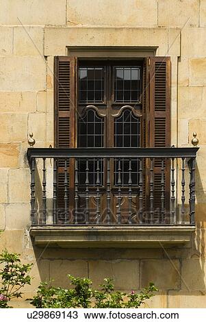 A balcony in Elorrio, The Basque Country, Spain View Large Photo Image Stock Image - A balcony in Elorrio, The Basque Country, Spain. Fotosearch