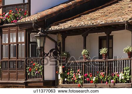 Stock Image - Architectural exterior in Escalente, Cantabria, Spain. Fotosearch