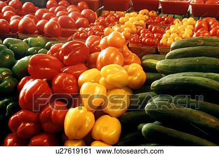 Stock Image - Assorted vegetables. Fotosearch
