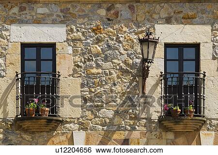 Balconies in Escalante, Cantabria, Northern Spain View Large Photo Image Stock Photograph - Balconies in Escalante, Cantabria, Northern Spain . Fotosearch