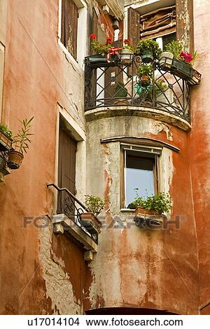Balcony in San Marco District, Venice, Italy View Large Photo Image Picture - Balcony in San Marco District, Venice, Italy . Fotosearch