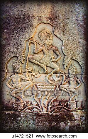 Bas-reliefs of Hindu myths at Bayon Temple of Angkor Thom, Angkor, Cambodia View Large Photo Image Stock Image - Bas-reliefs of Hindu myths at Bayon Temple of Angkor Thom, Angkor, Cambodia. Fotosearch