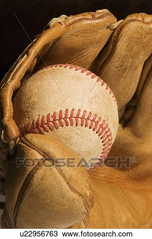 Baseball and glove View Large Photo Image Stock Image - Baseball and glove. Fotosearch