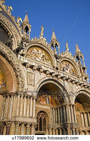 Stock Image - Basilica di San Marco, Piazza San Marco, Venice, Italy . Fotosearch
