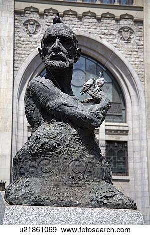 Bust of Franceso Cambo, La Ribera District, City of Barcelona, Spain  View Large Photo Image Stock Photo - Bust of Franceso Cambo, La Ribera District, City of Barcelona, Spain . Fotosearch