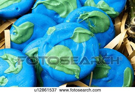 Closeup of blue and green treats View Large Photo Image Stock Photo - Closeup of blue and green treats. Fotosearch