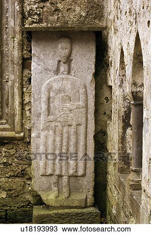 Stock Image - Co Clare, The Burren, Kilfenora, Cathedral of St. Fachtna, Ireland. Fotosearch