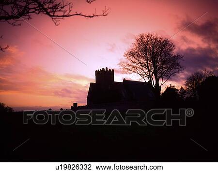 Stock Image - Co Dublin - North, Church At Malahide Castle, Ireland. Fotosearch