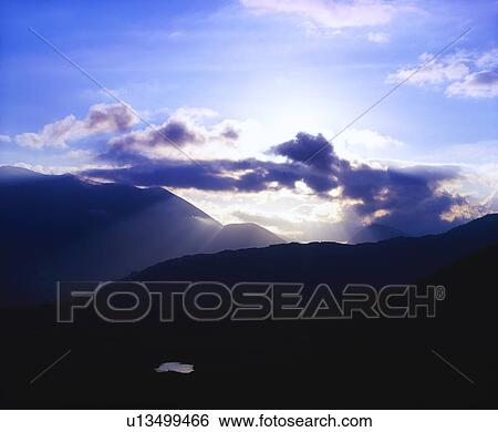 Stock Photograph - Co Kerry, Macgillycuddy's Reeks, Moll's Gap, Killarney, Ireland. Fotosearch