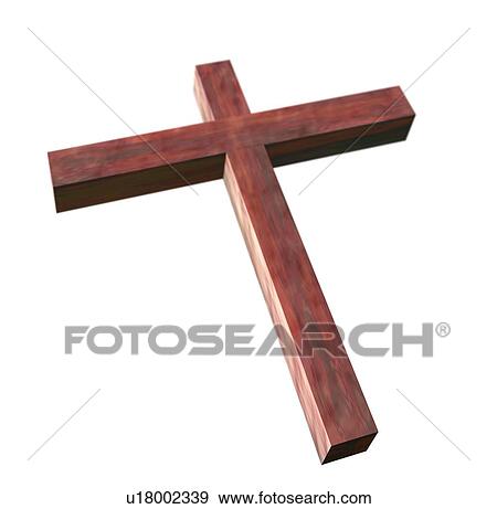 Stock Photo - Computer generated cross. Fotosearch